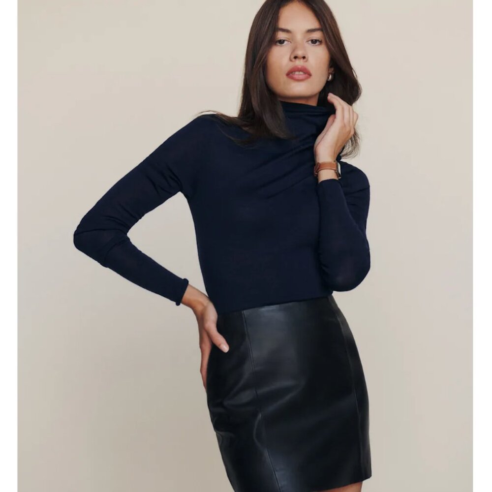 Faith Regenerative Merino Fitted Turtleneck
